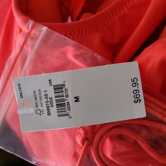 Gap off one shoulder one-piece knit swimsuit orange NEW SU004 - Picture 9 of 10